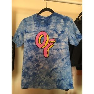 Odd future blue tide-dye t-shirt